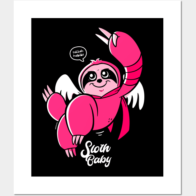 Sloth Baby Wall Art by wloem